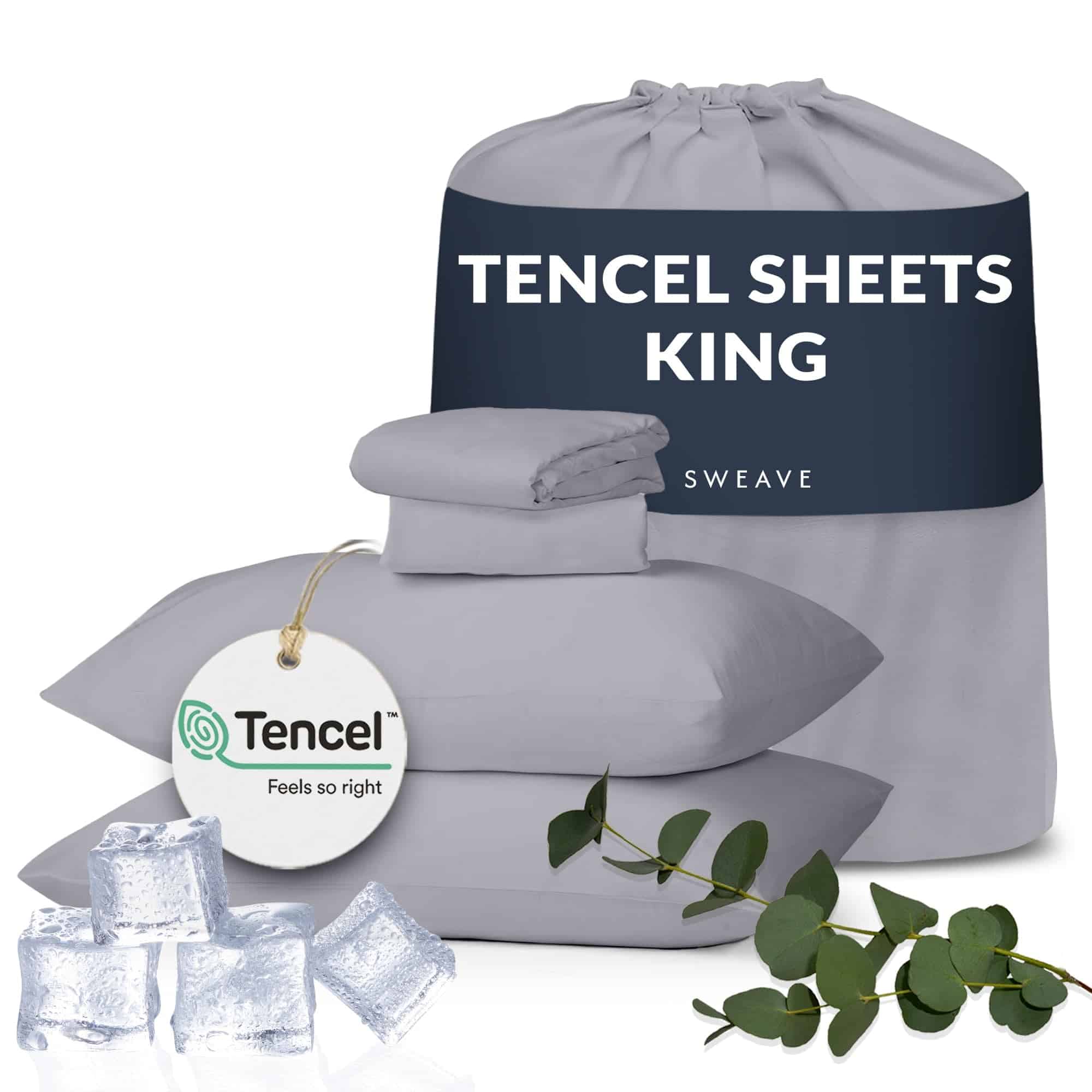 Sábanas de Eucalipto tamaño King de Sweave - Las Únicas