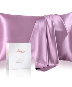 Funda de Almohada de Seda Pura LOOMBERRY 100% para Cabello