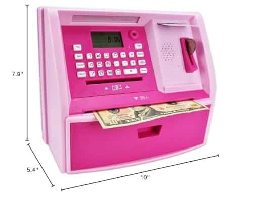 Banco de ahorro ATM parlante, alcancía digital, máquina de - Imagen 8