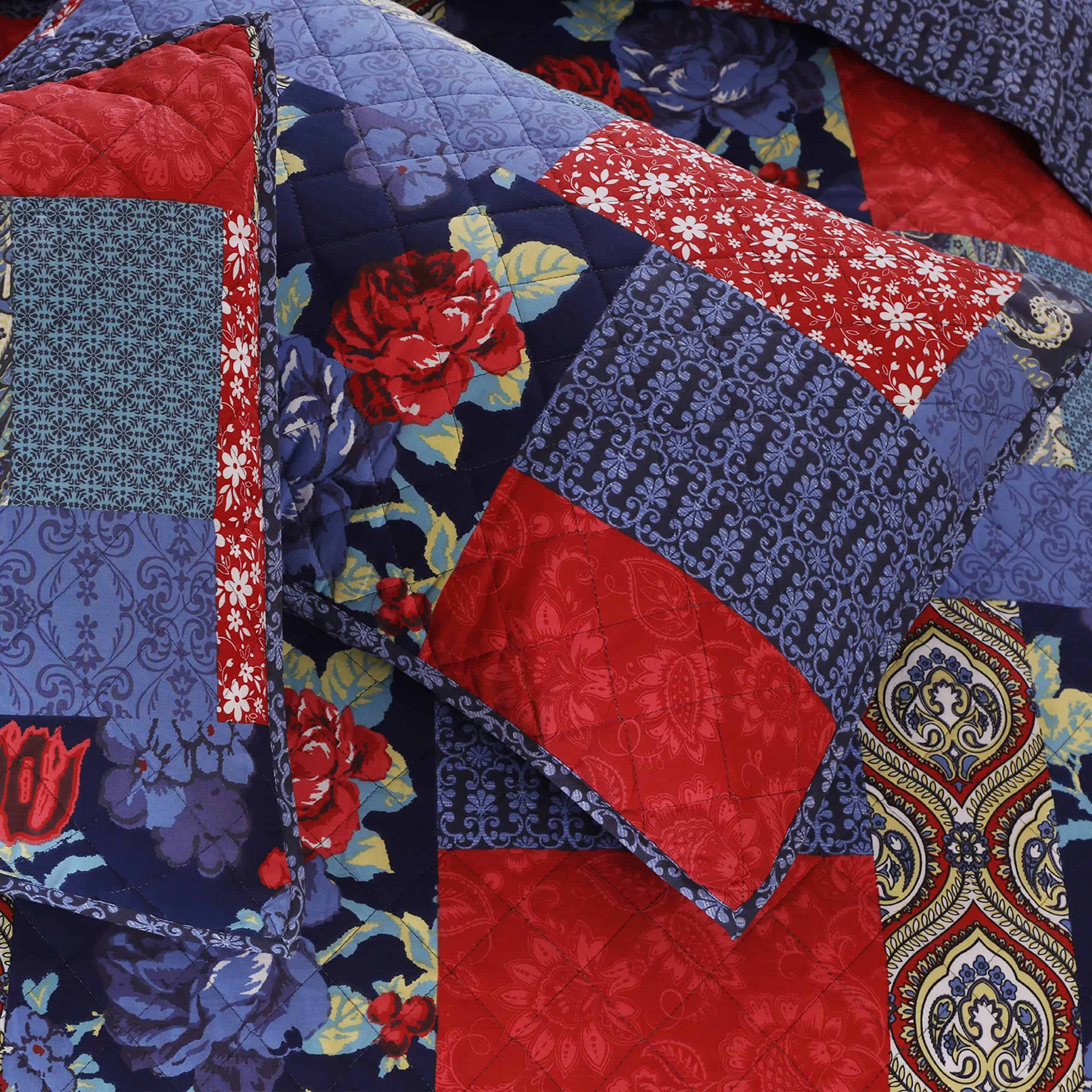 Juego de Edredón RUVANTI 100% Algodón 3 Piezas para Cama - Imagen 7