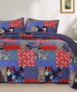 Juego de Edredón RUVANTI 100% Algodón 3 Piezas para Cama