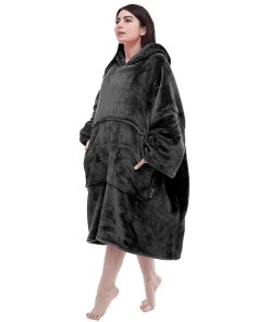 Manta con capucha Miss Mila, Extra Larga y Cálida para