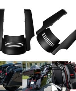 Extensión de guardabarros trasero mate negro de 5" para