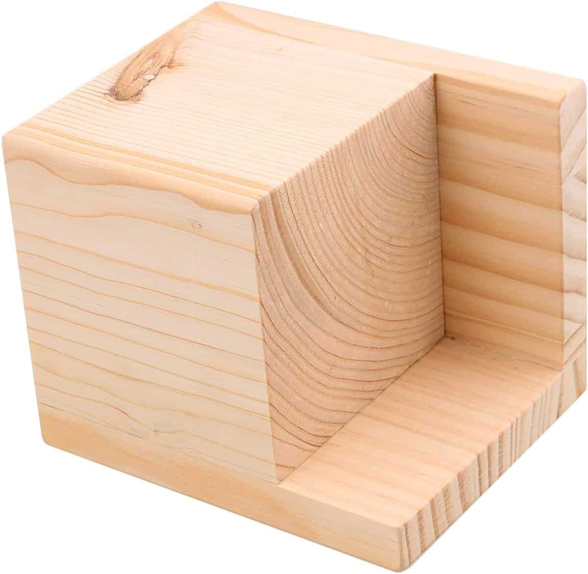 Juego de 4 Elevadores de Cama de Madera Maciza sin Terminar - Imagen 4