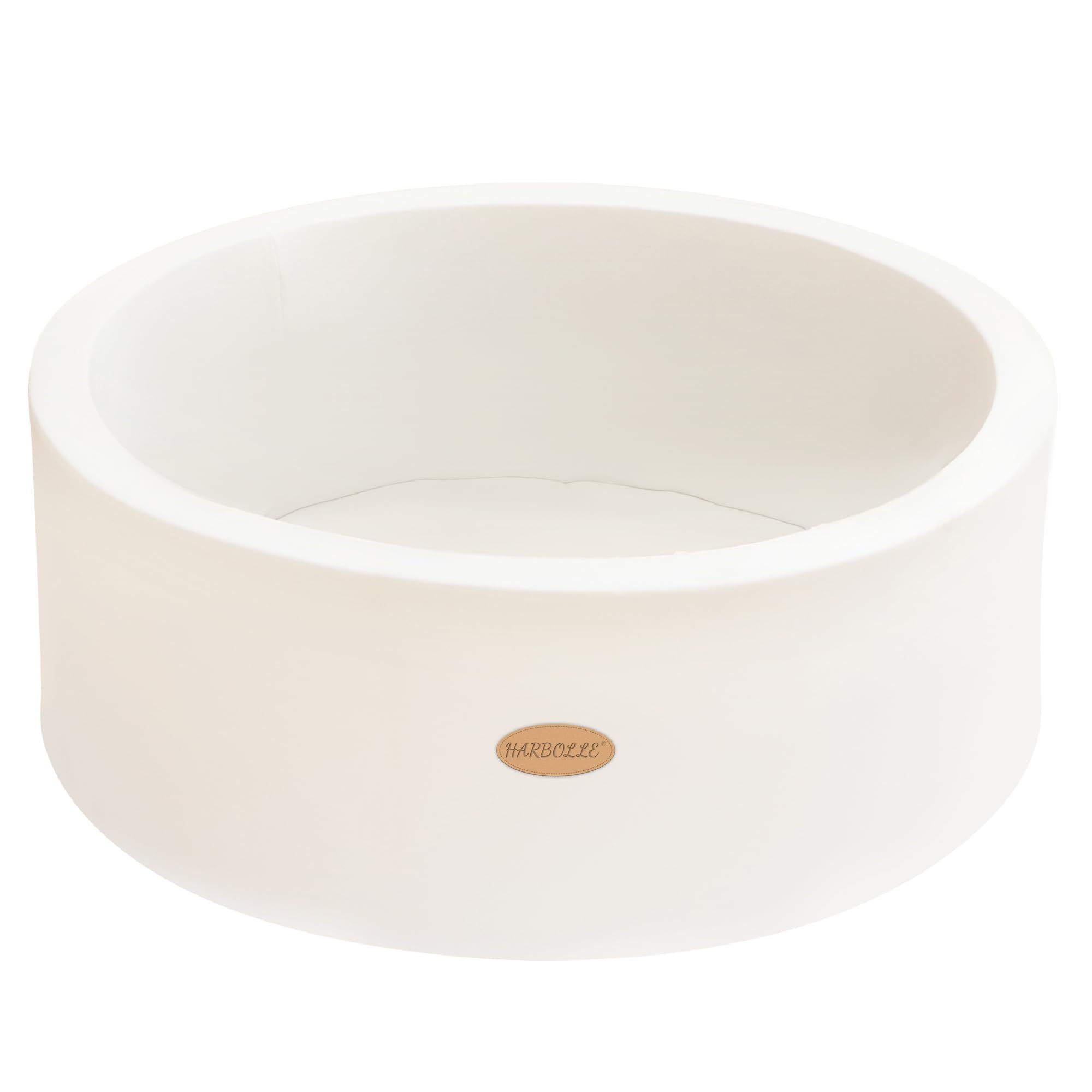 HARBOLLE Baby Ball Pit Soft Round Memory Foam -Blanco