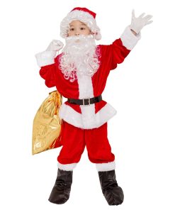 Disfraz de Santa Claus para Niños Conjunto de Traje de Lujo