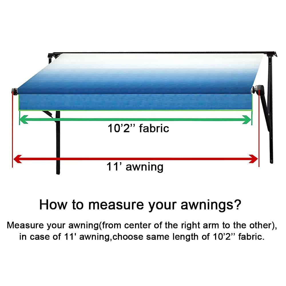 Suncode RV Awning Fabric Replacement Impermeable Universal - Imagen 6