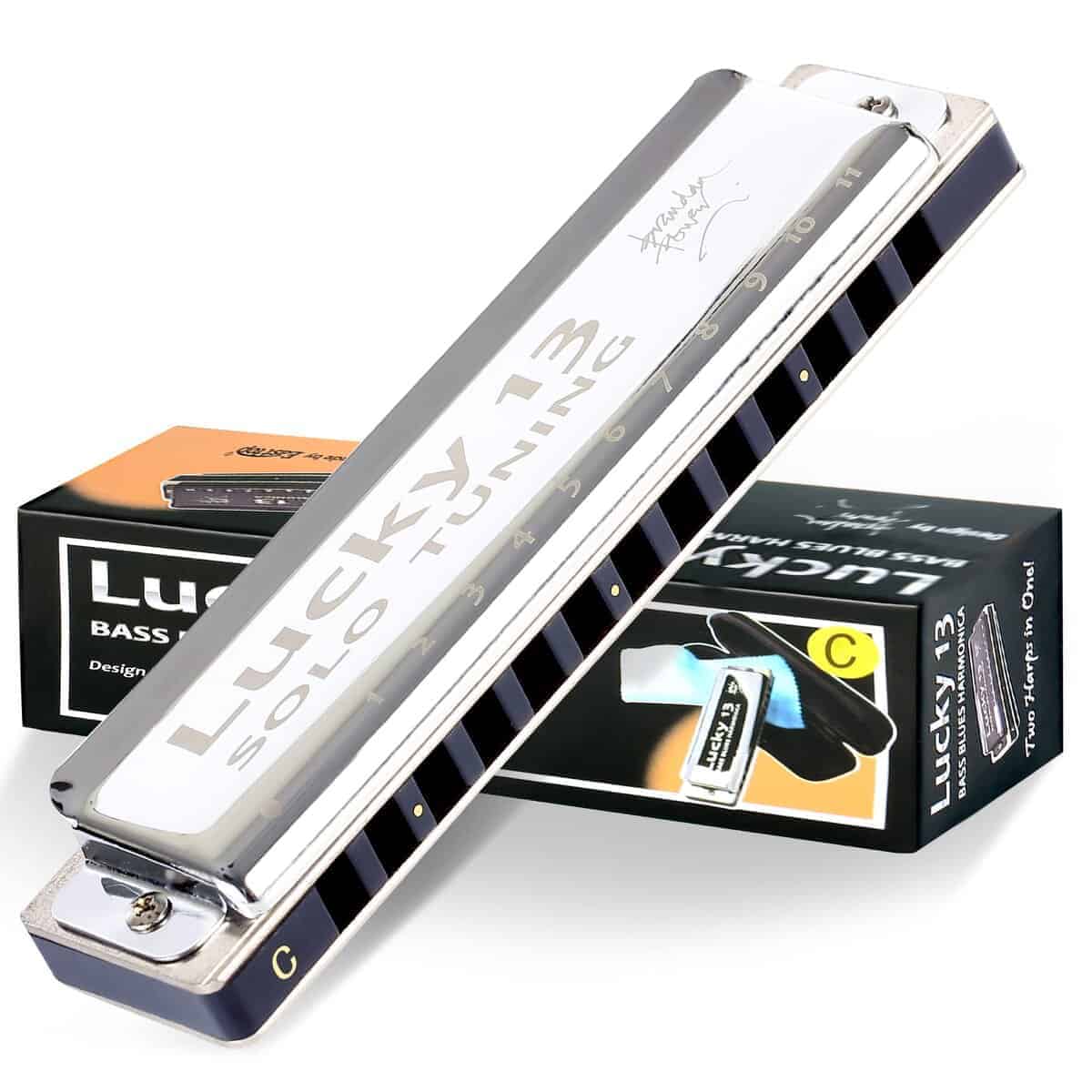 Armonica East top Lucky 13 Bass Plus Blues de 13 Orificios