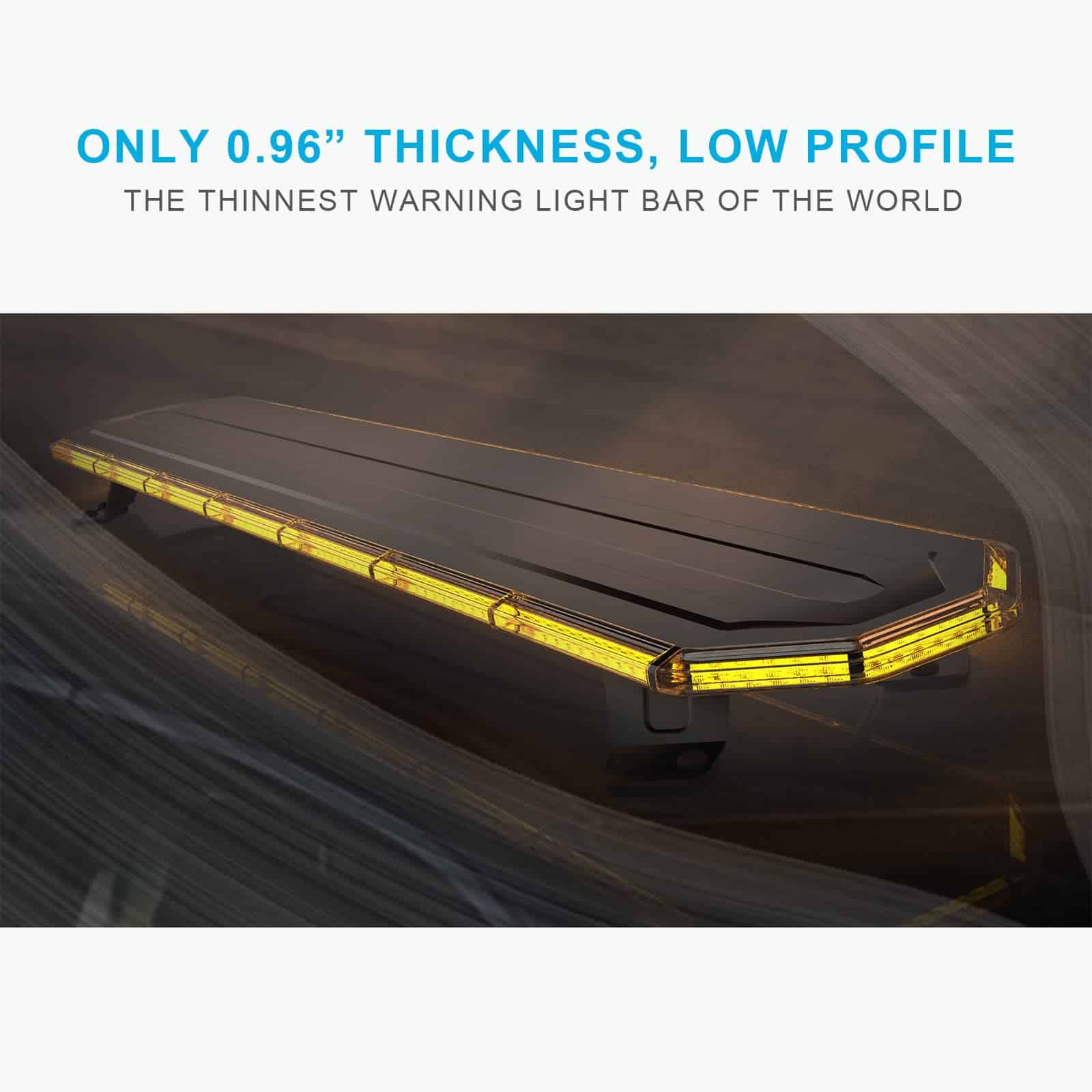 Barra de Luces de Emergencia LED Ámbar AgriEyes 48" de - Imagen 3