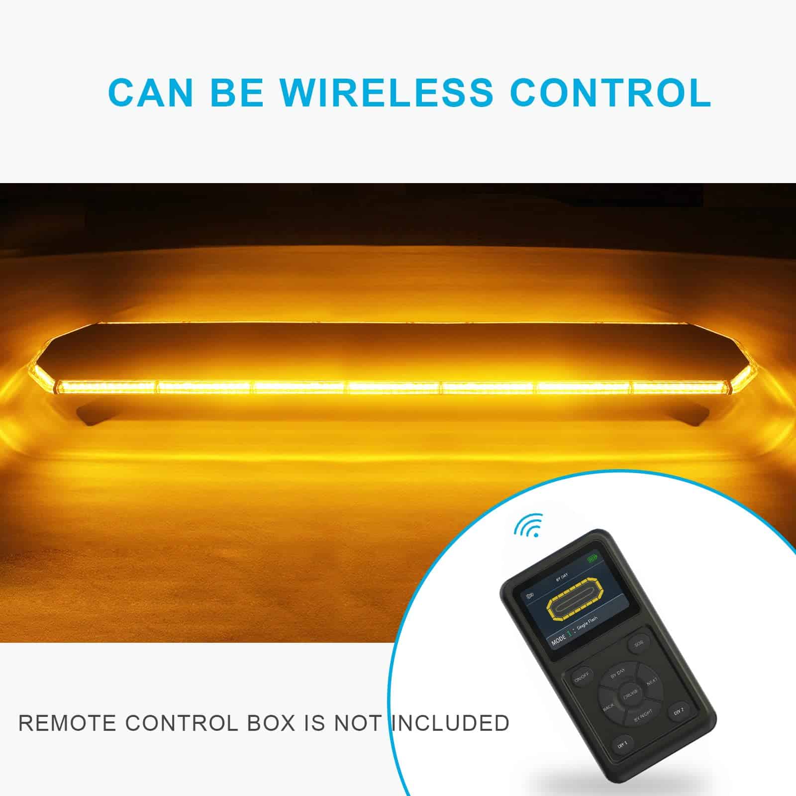 Barra de Luces de Emergencia LED Ámbar AgriEyes 48" de - Imagen 5