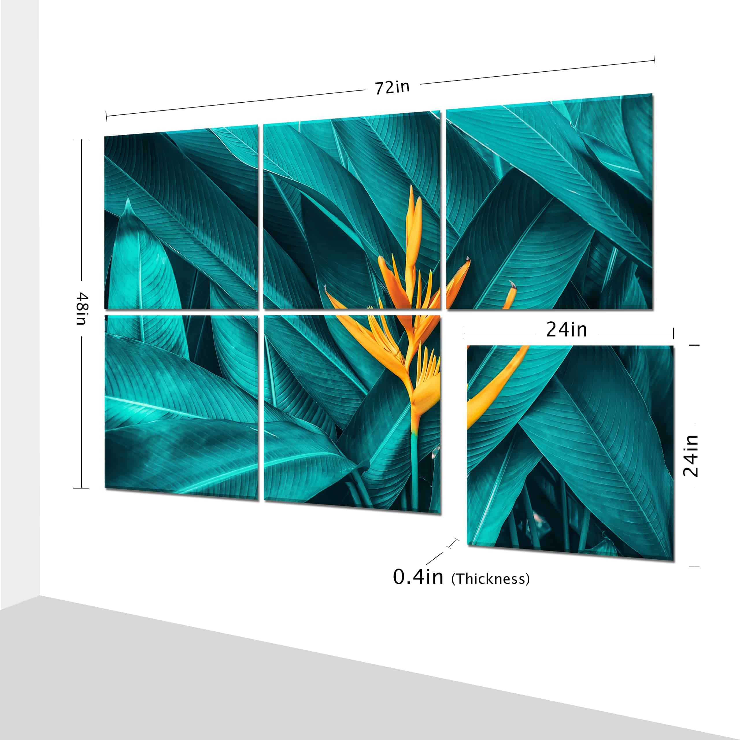 Paneles acústicos decorativos Ruonin.X 72"x48" pulgadas, - Imagen 4