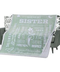 Manta con Estilo de Hermana, Regalo Sentimental para el Día