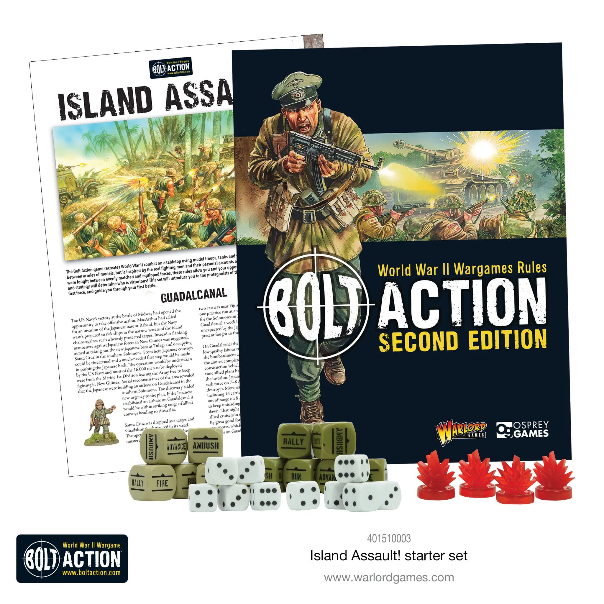 Warlord Bolt Action Island Assault! Starter Set 1:56 WWII - Imagen 3