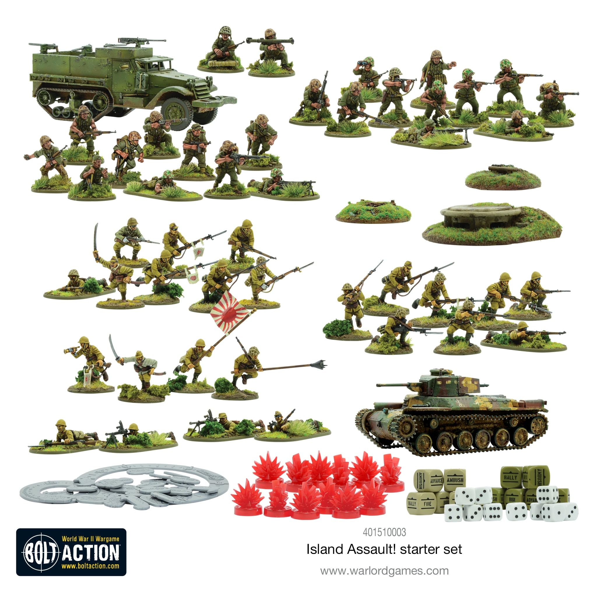 Warlord Bolt Action Island Assault! Starter Set 1:56 WWII - Imagen 4