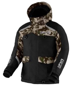 Chamarra FXR Excursion para Jóvenes (Negro/Camo Militar -