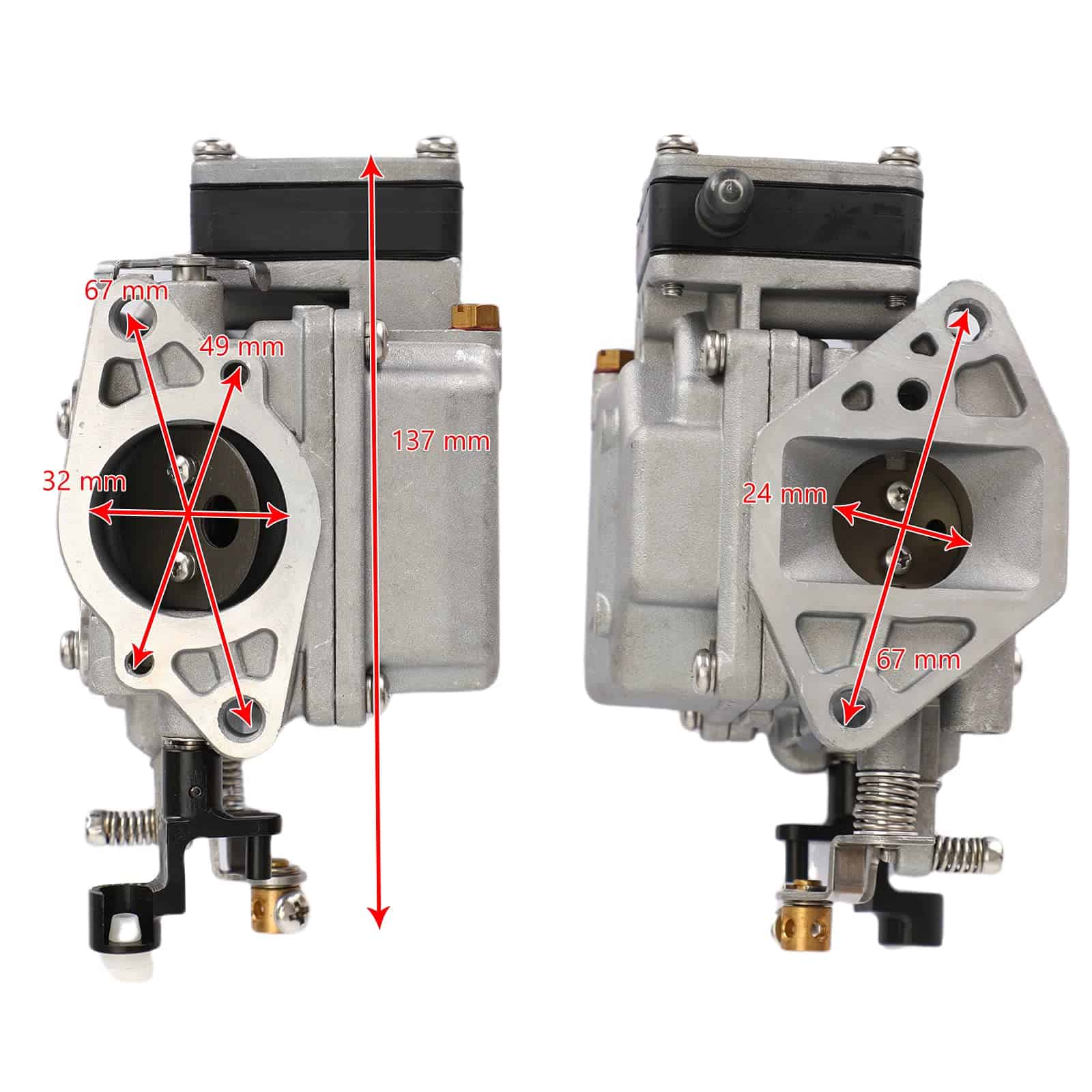 Carburador para Motor Fuera de Borda Yamaha 9.9hp 15hp - Imagen 8