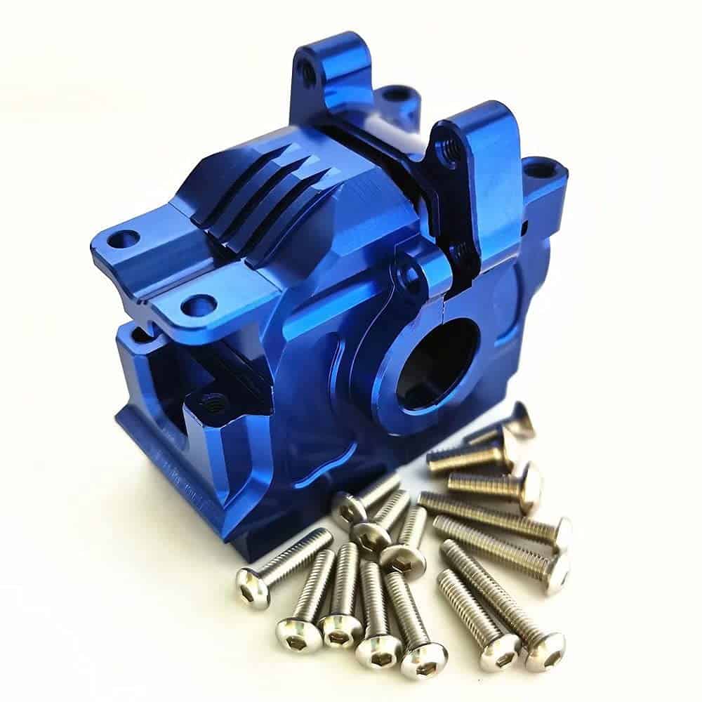 Caja de Engranajes de Diferencial Trasero de Aluminio Azul