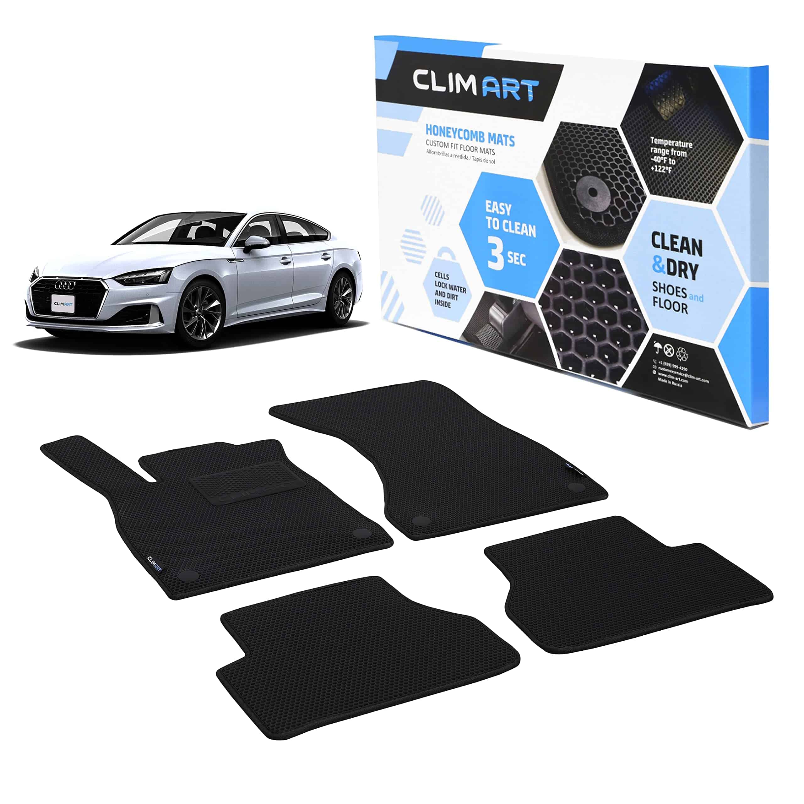 Tapetes a medida CLIM ART WaterTrap compatibles con Audi
