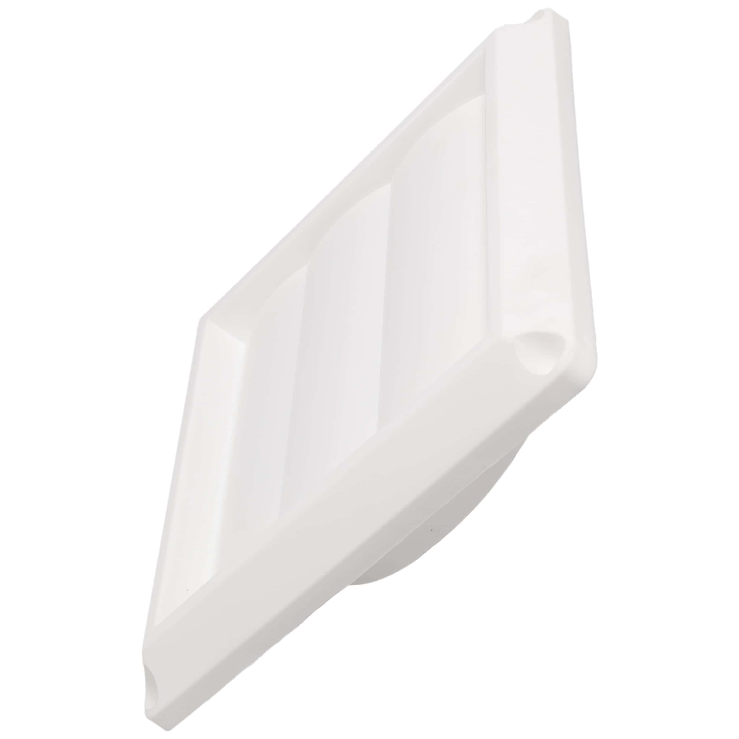 Cubierta de ventilación de rejilla de lamas blanca para - Imagen 7