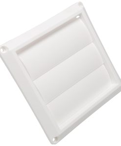 Cubierta de ventilación de rejilla de lamas blanca para