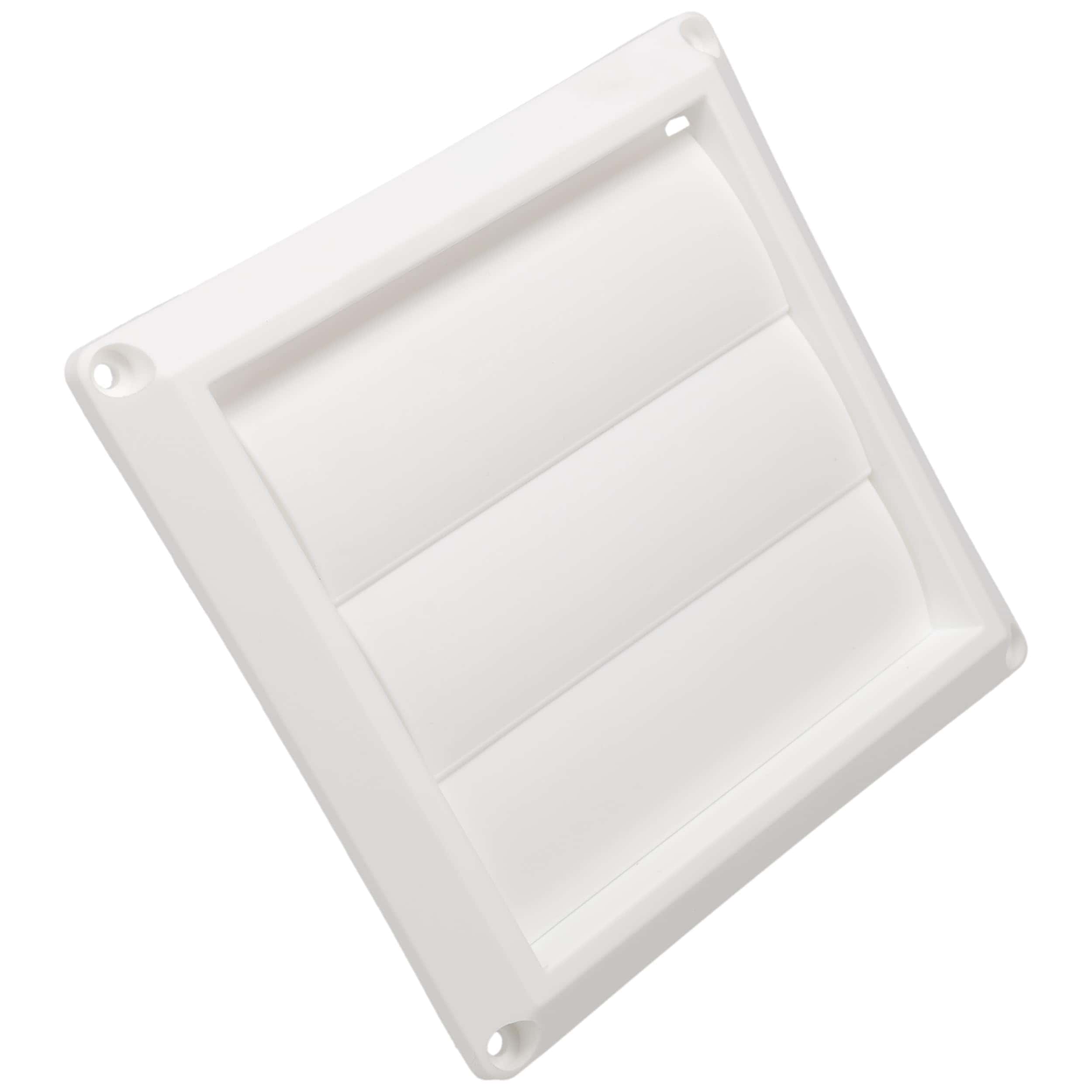 Cubierta de ventilación de rejilla de lamas blanca para