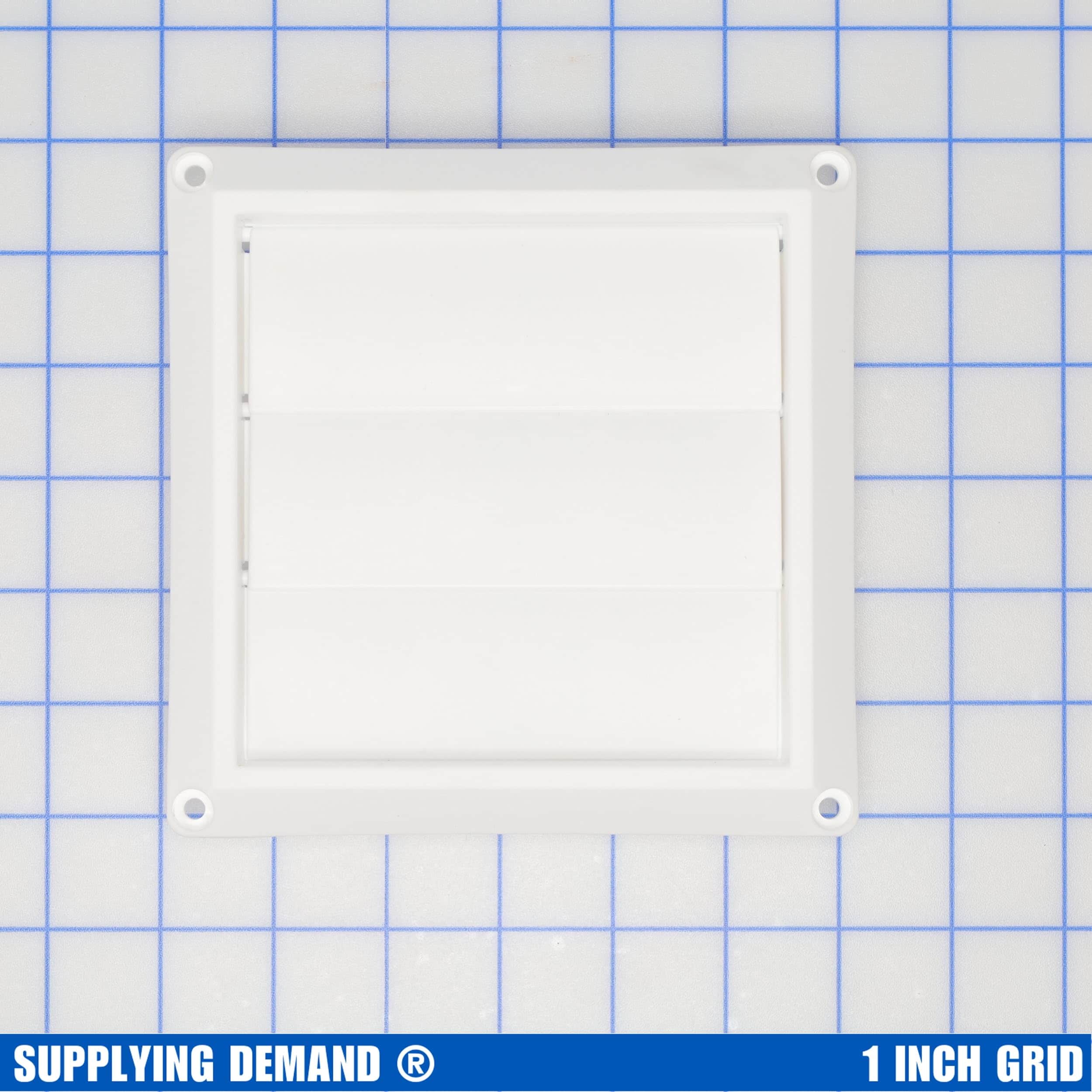 Cubierta de ventilación de rejilla de lamas blanca para - Imagen 3