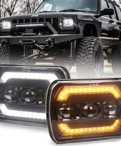 Faros LED OVSAUTO 5x7, Aprobados por Dot con Luz de Giro