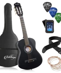 Paquete de guitarra acústica para -Negro
