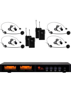 Sistema de Micrófono Inalámbrico Digital de Cuatro Canales