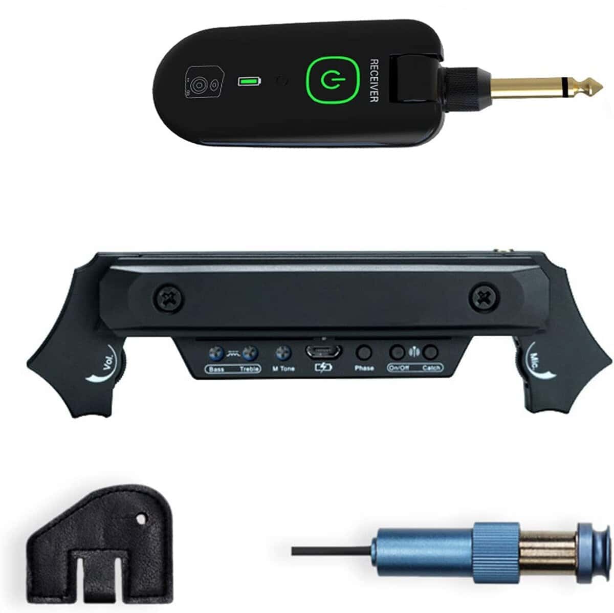Sistema de captación inalámbrica y con cable para guitarra