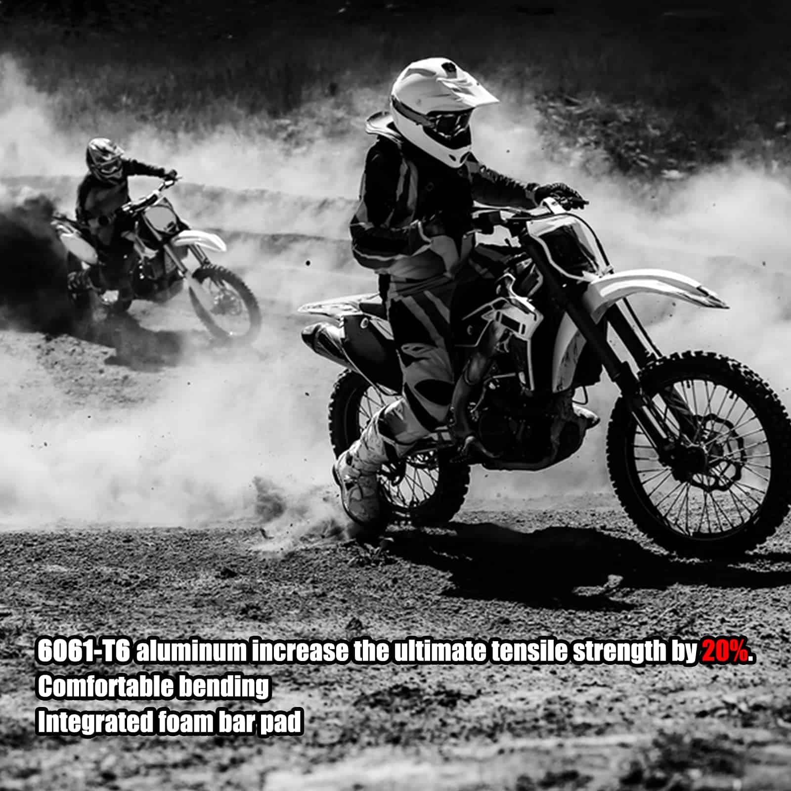 Manillares TRAVERSE 7/8" 4 Pzas, Barra Transversal Forjada - Imagen 5