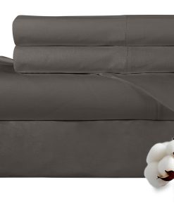 Juego de sábanas 100% algodón peinado de 300 hilos de