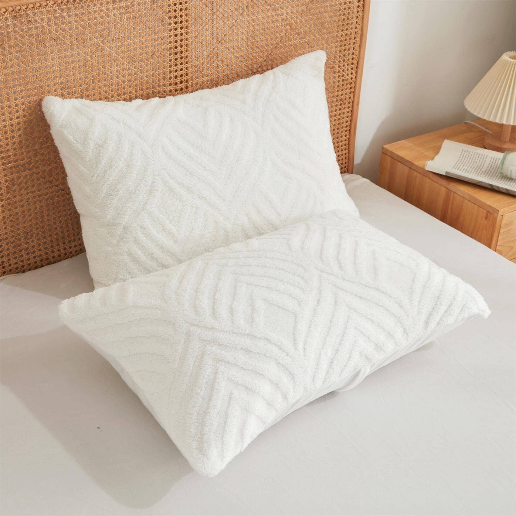 Juego de Edredones Reina Tamaño Blanco?Suave Juego de - Imagen 7