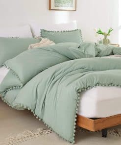 Juego de Edredón Twin YIRDDEO - Edredón Twin Size con Pom