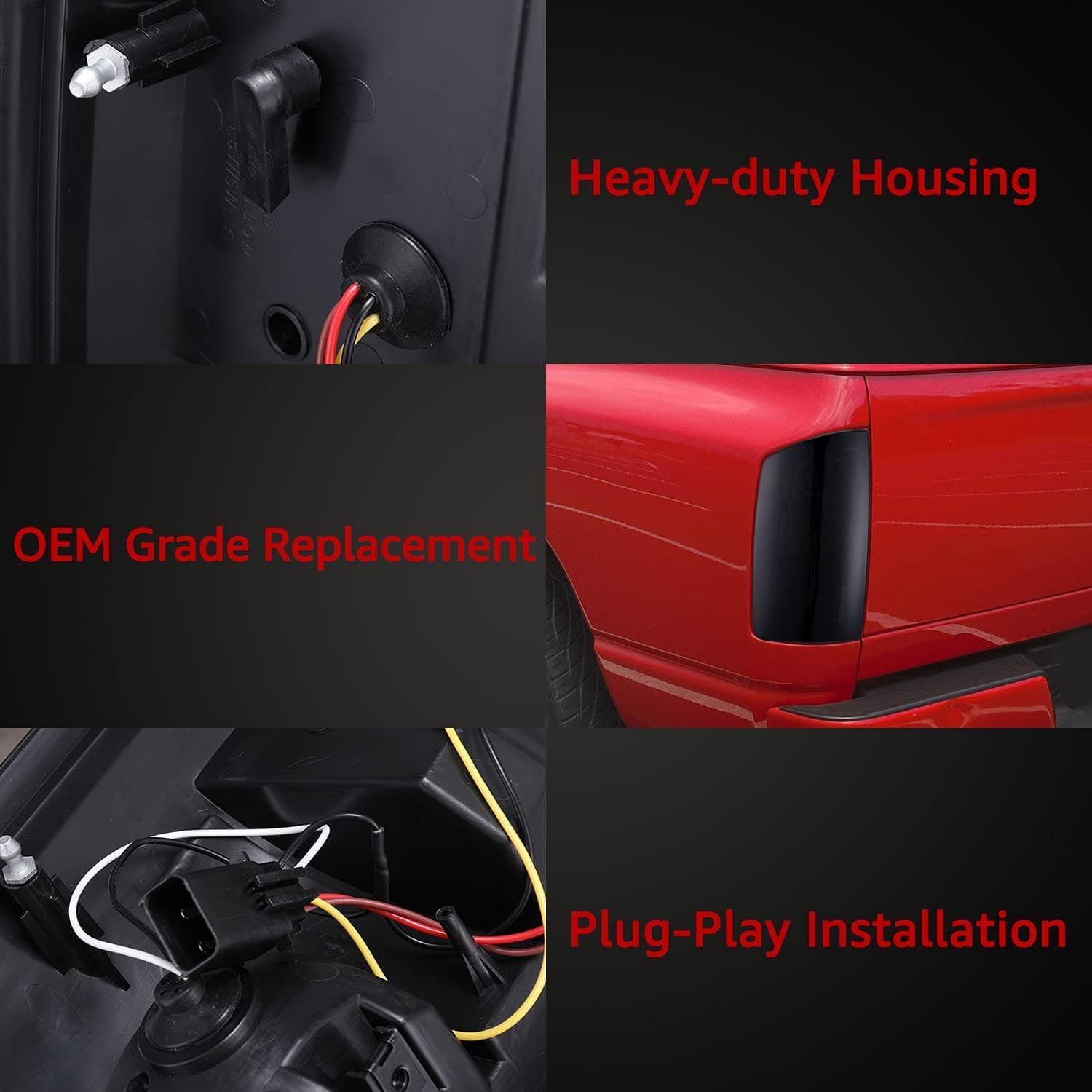 HAKA TOUGH Luces traseras LED compatibles con Dodge Ram - Imagen 6