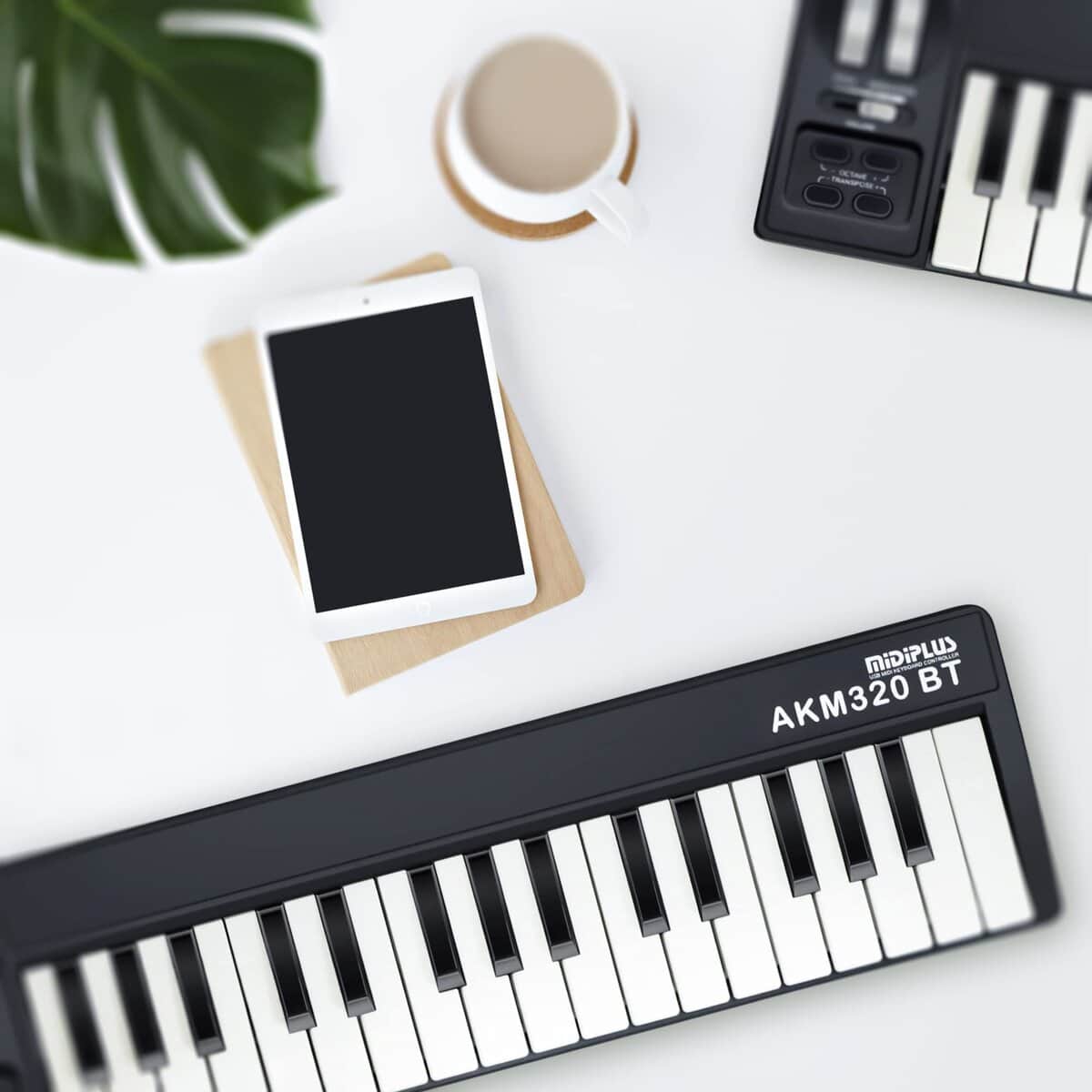 Controlador de teclado MIDI USB MIDIPLUS AKM320BT, Negro, - Imagen 6