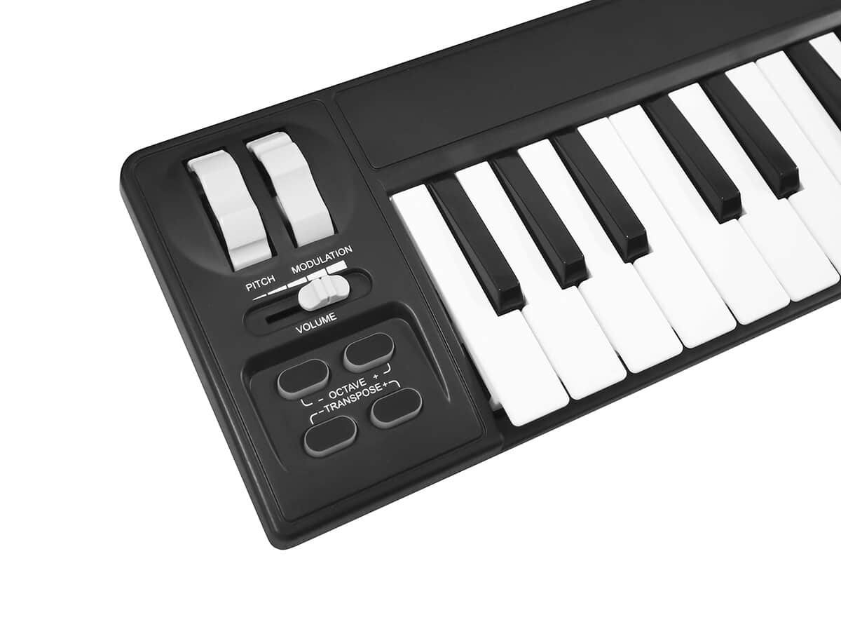Controlador de teclado MIDI USB MIDIPLUS AKM320BT, Negro, - Imagen 4