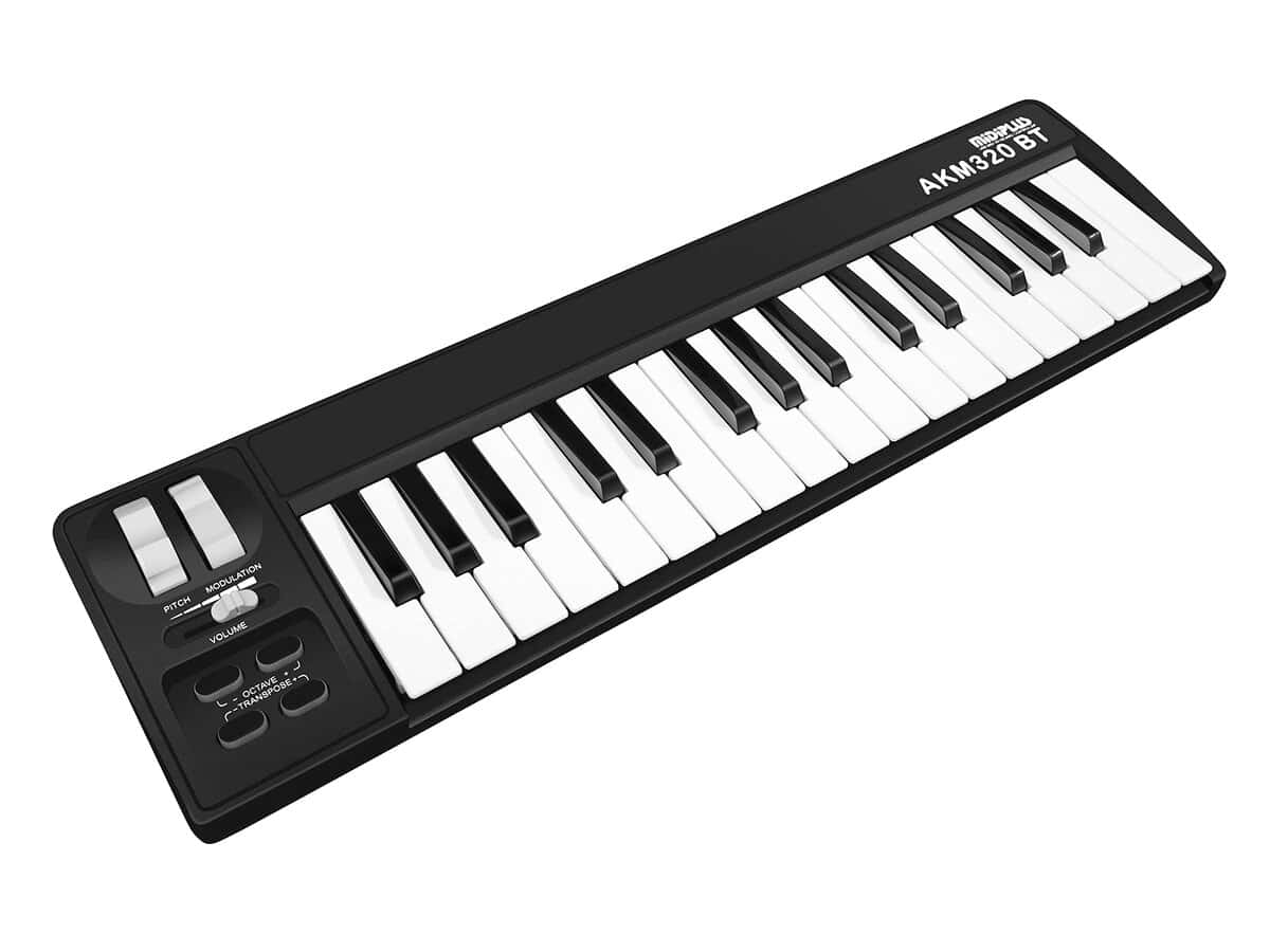 Controlador de teclado MIDI USB MIDIPLUS AKM320BT, Negro, - Imagen 3