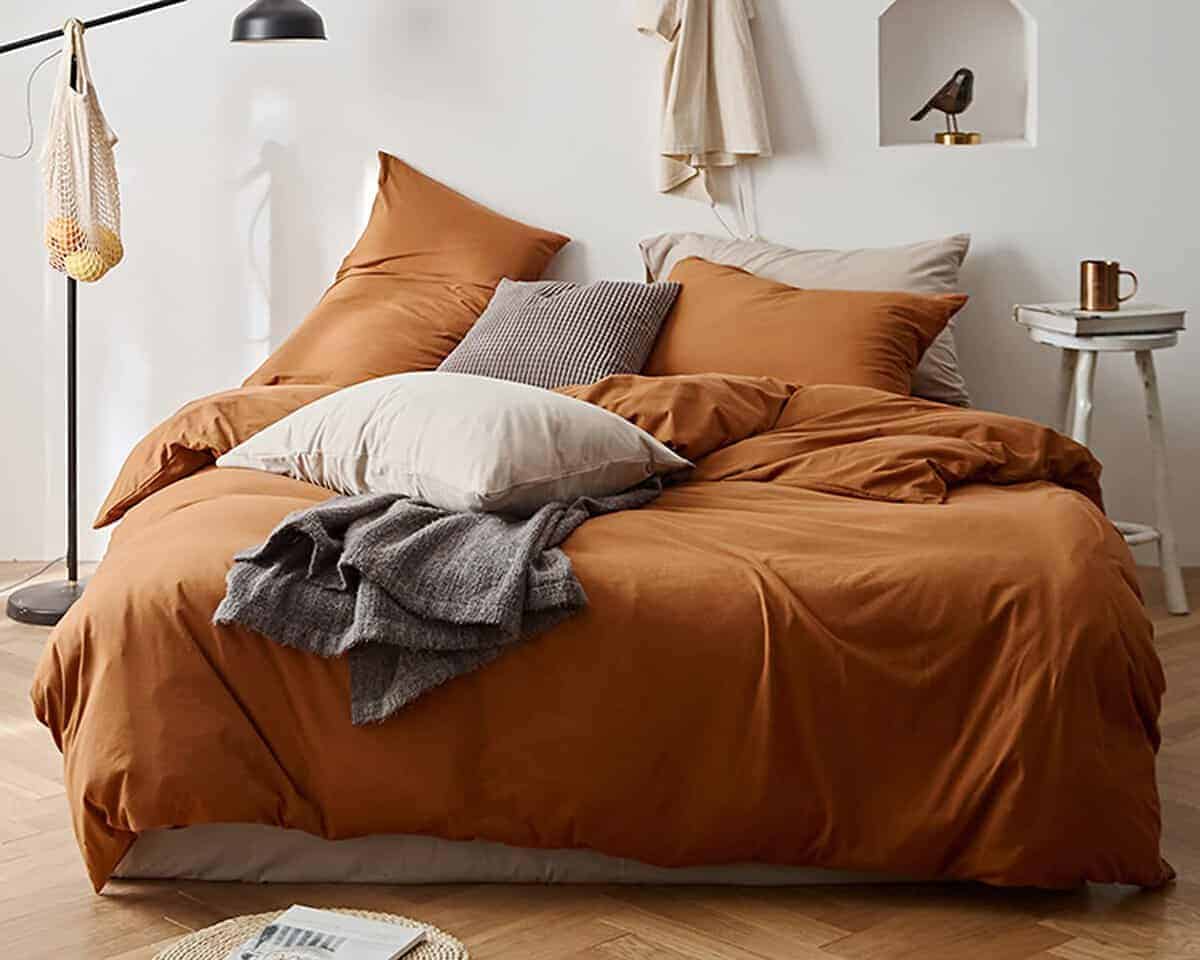 Set de Funda de Edredón Tamaño Completo Omelas Caramel - Imagen 3