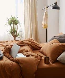 Set de Funda de Edredón Tamaño Completo Omelas Caramel