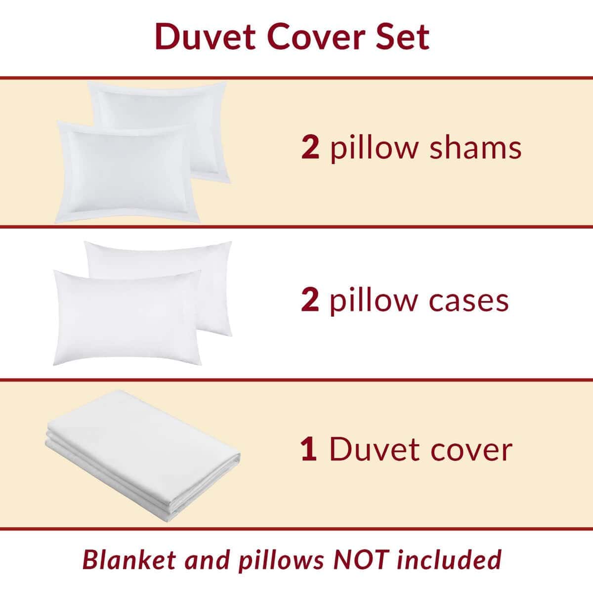 Juego de Funda de Edredón Mellanni - Colección -Blanco - Imagen 7