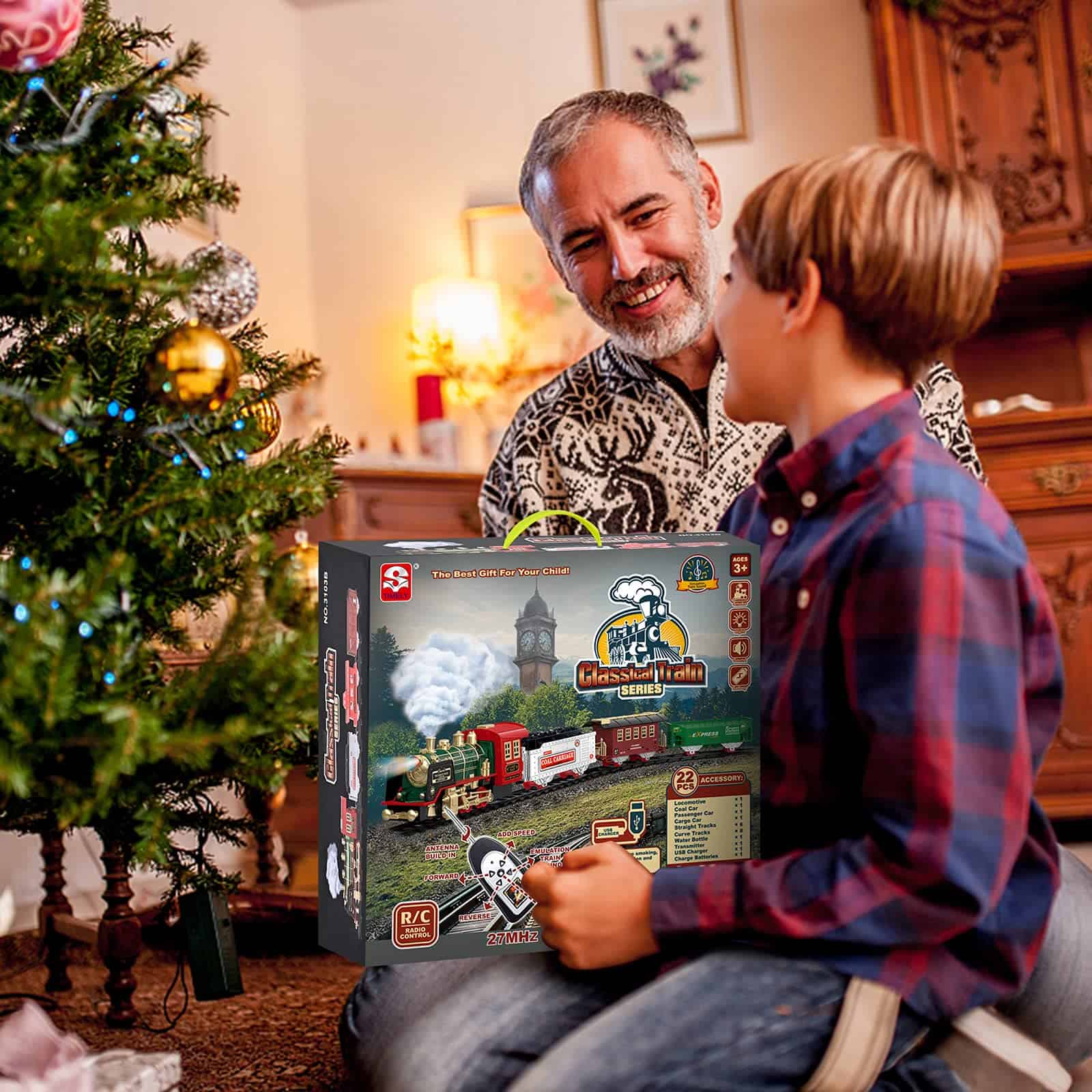 Tren Eléctrico de Navidad FANL - Locomotora de Vapor, - Imagen 8