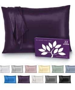 Funda de Almohada de Seda 100% Mulberry Park -Ciruela