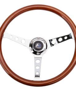 Volante de Madera con Revestimiento de Grano de 15 pulgadas