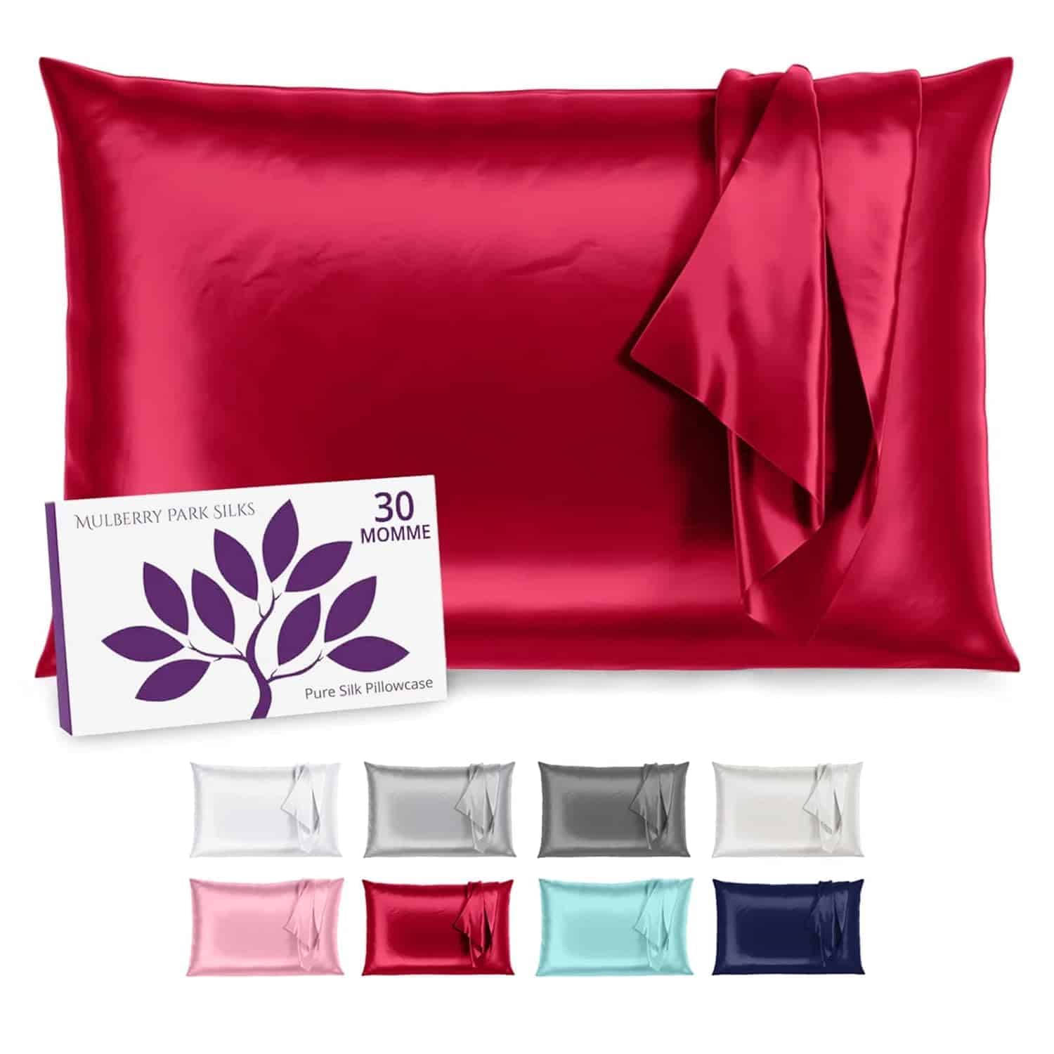 Funda de almohada de seda de 30 Momme de Mulberry Park -