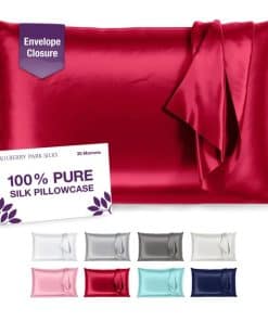 Funda de Almohada de Seda Mulberry Park 30 -Rubí