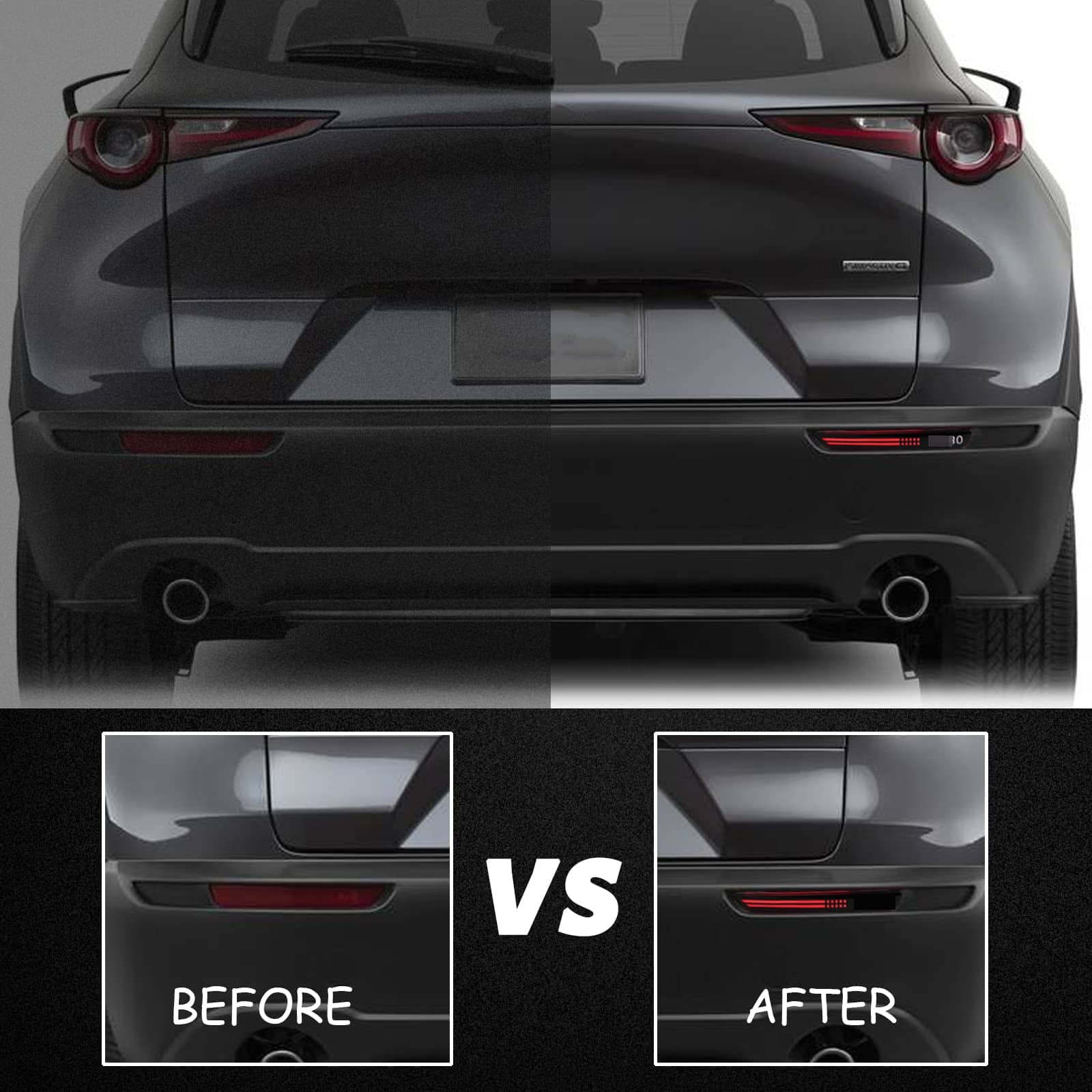 Luces de freno del parachoques trasero LED ahumadas con - Imagen 6