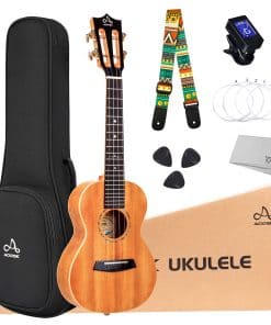 Ukulele AODSK de 23 pulgadas de madera maciza de caoba