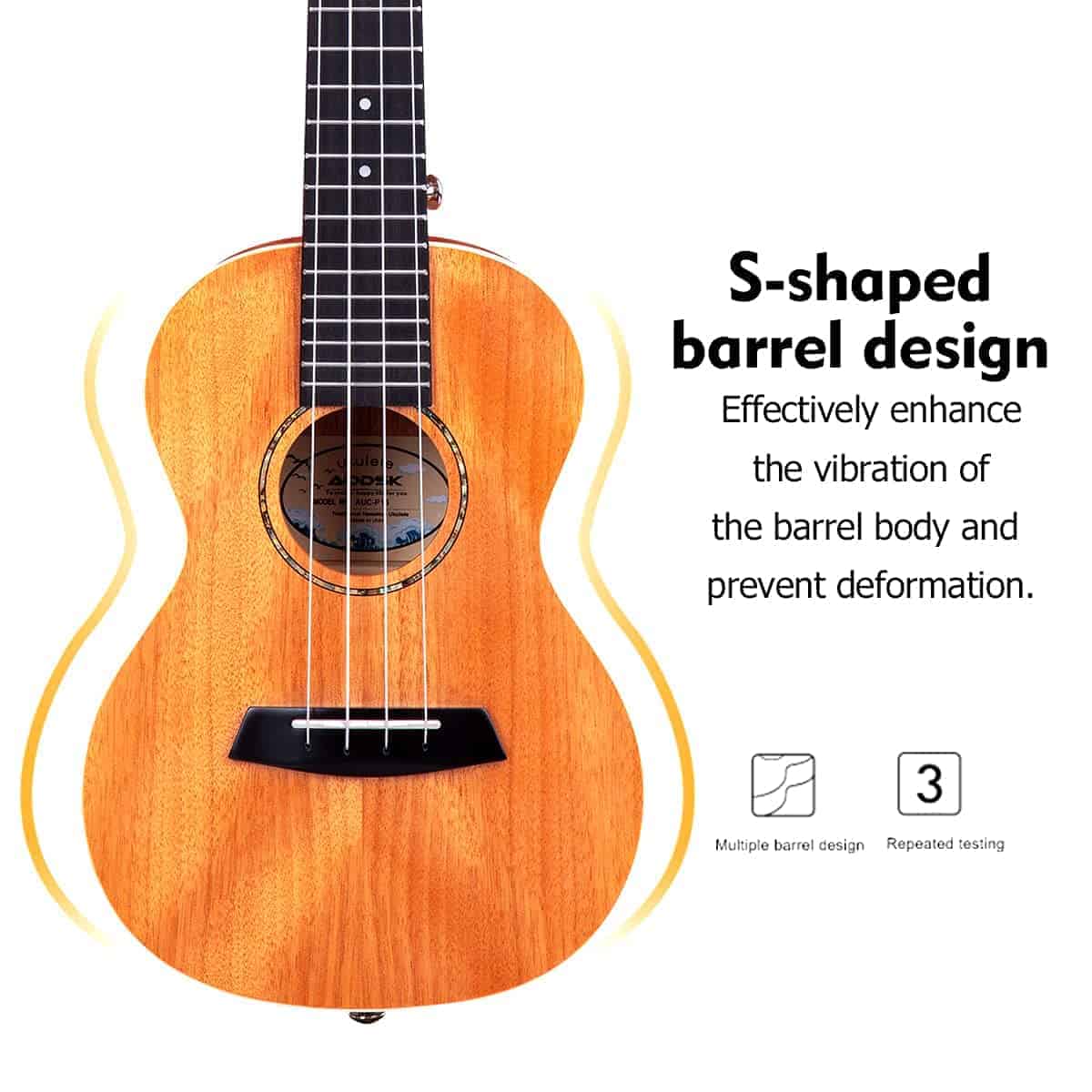 Kit de Ukelele para Principiantes AODSK, Kit de Inicio con - Imagen 7