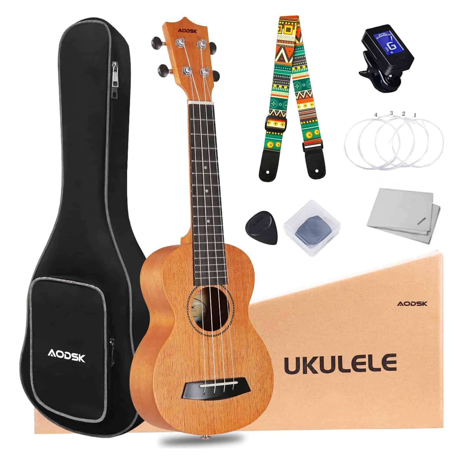 Kit de Ukulele para Principiantes, Kit de Inicio con Funda,